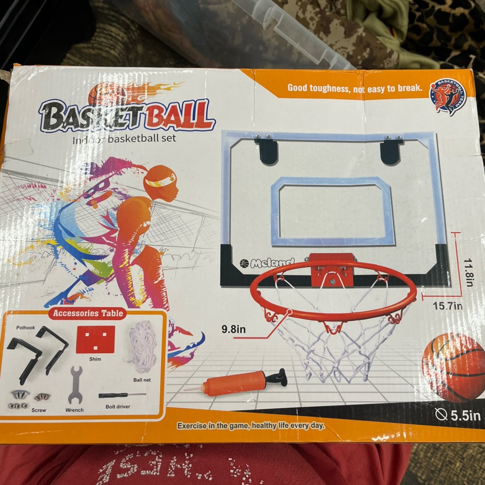 Kids indoor basketball game